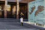 Argentinian guard performing ceremony at Plaza Héroes de Malvinas, Buenos Aires.